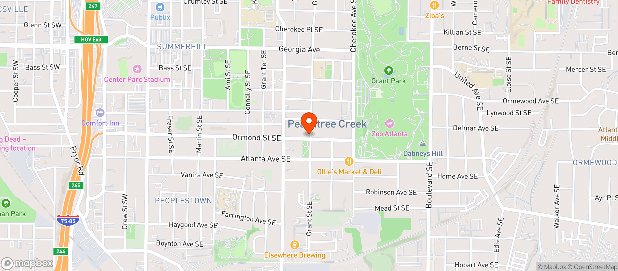 Map showing Mediterranea Restaurant & Bakery