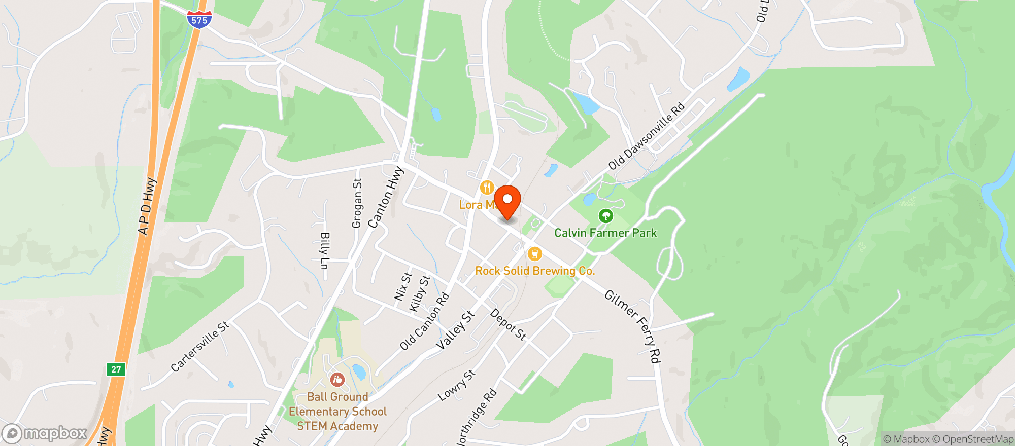 Map showing DOT'S FINE WINE AND CRAFT