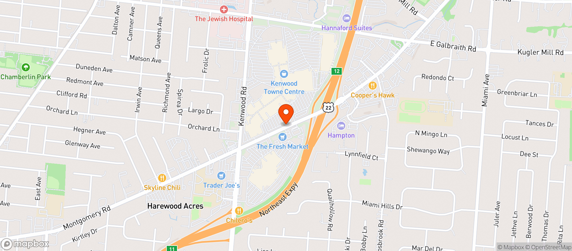 Map showing Gnc