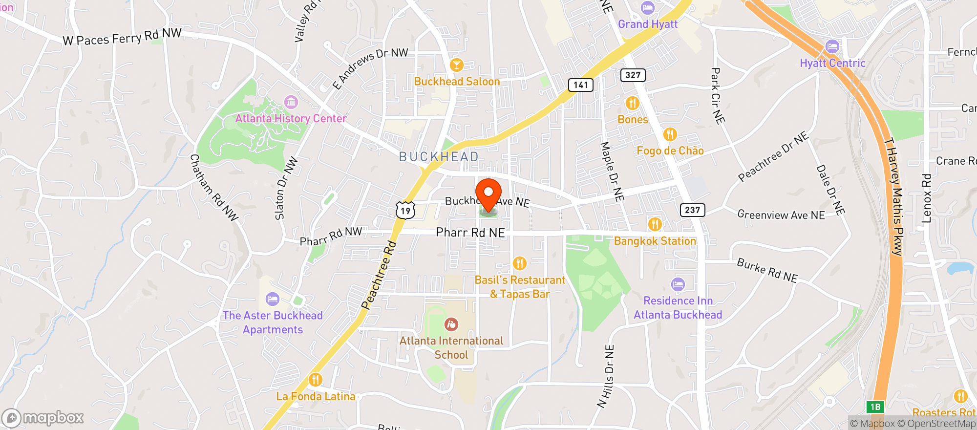 Map showing Stout Brothers