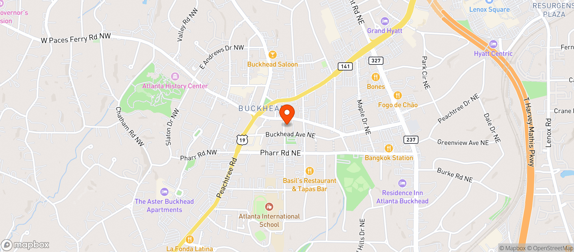 Map showing Savi Provisions - HQ