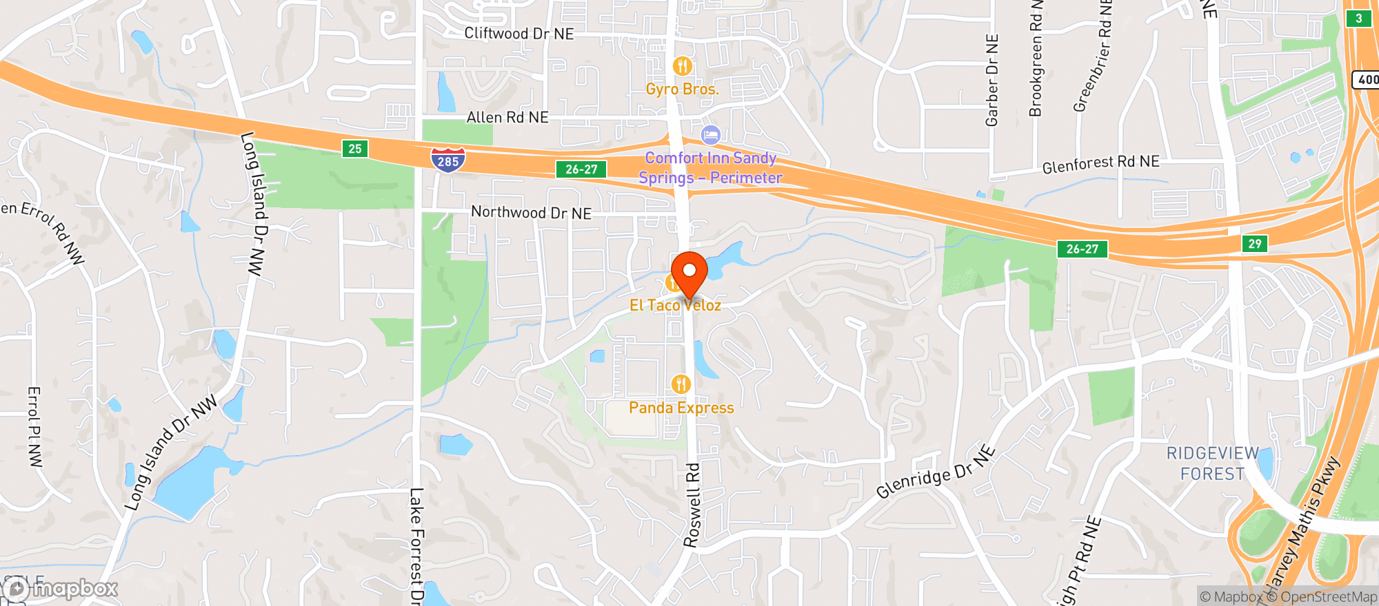 Map showing Texaco