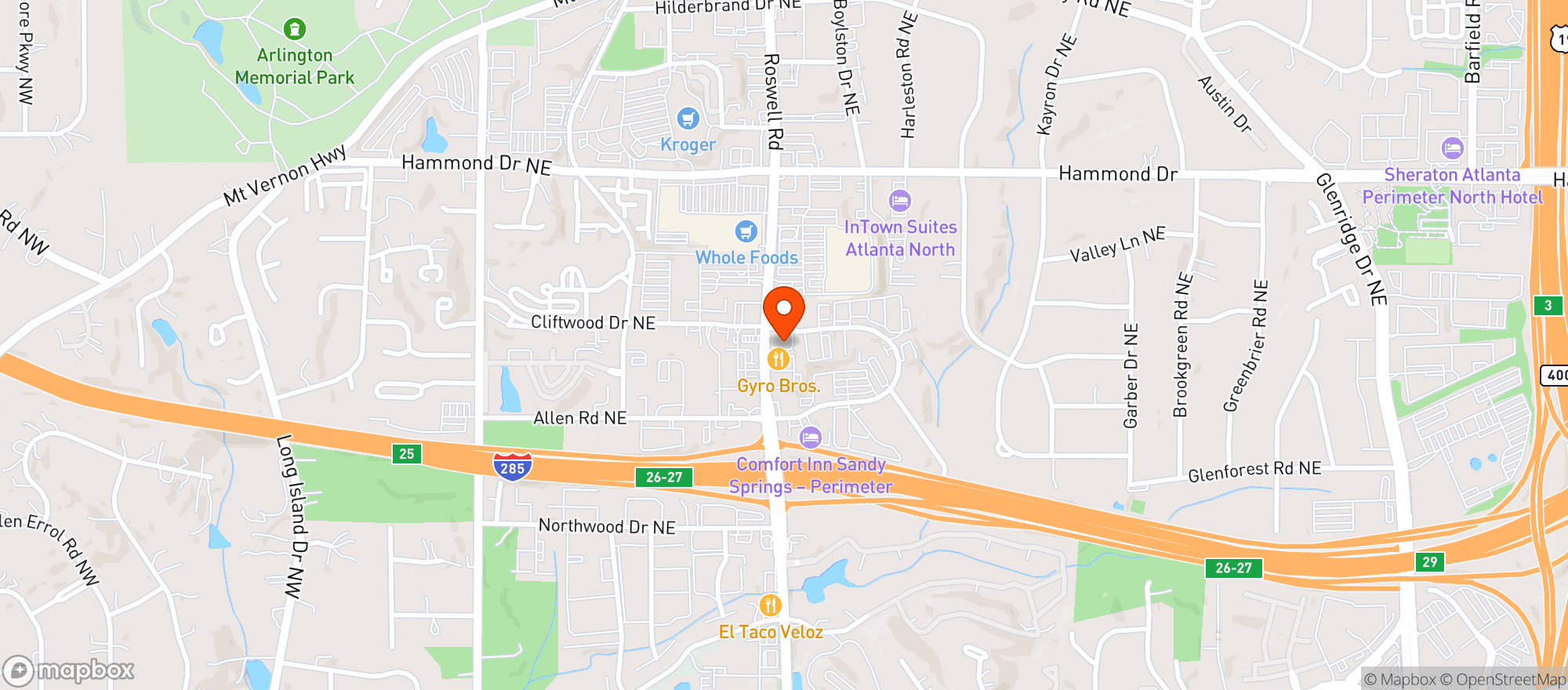 Map showing Citi Wine & Spirits