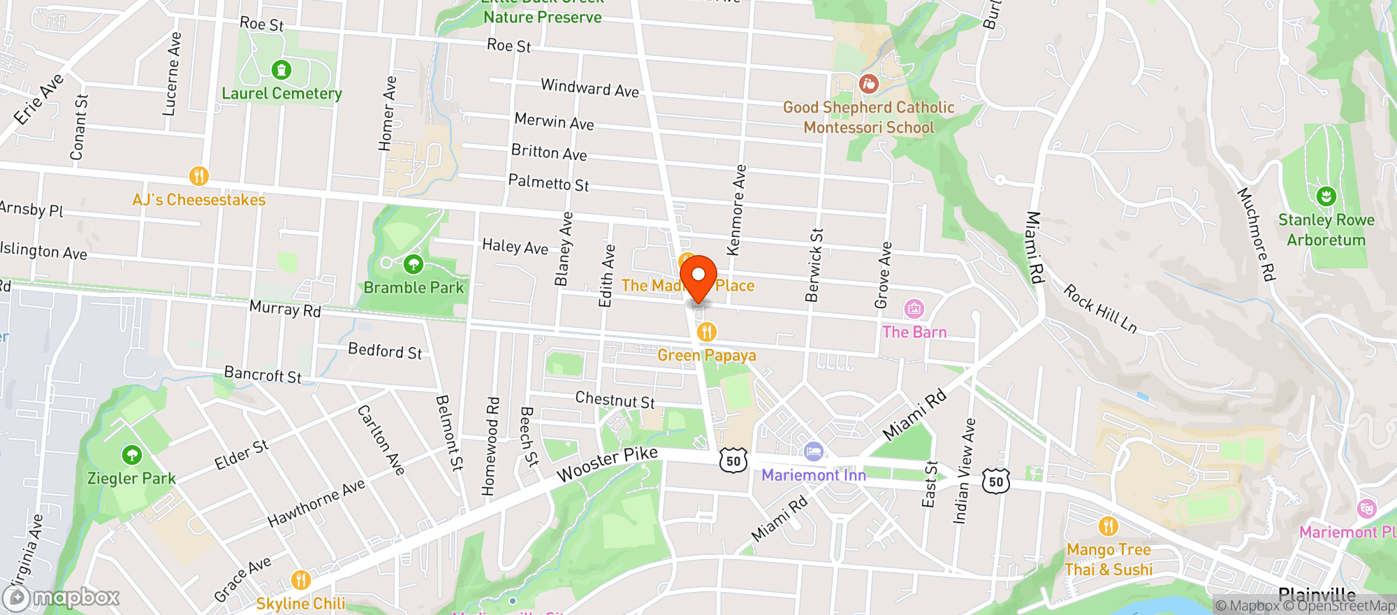 Map showing Magnolia Rose
