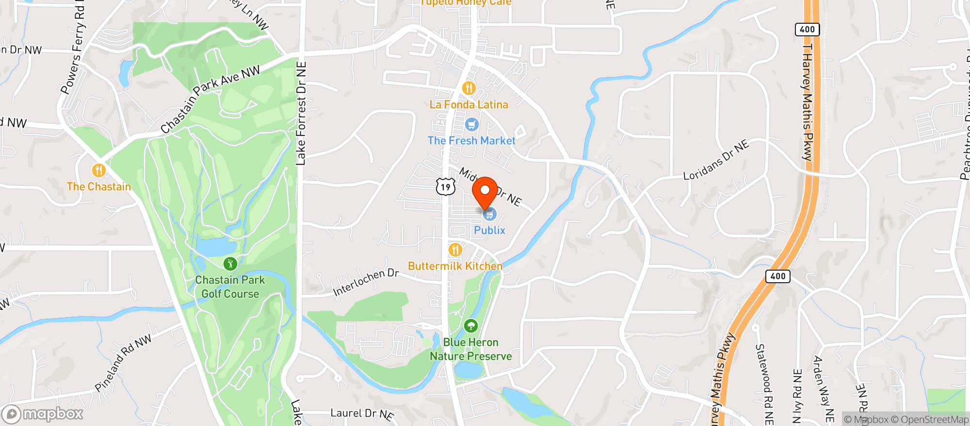Map showing Tacos & Tequilas