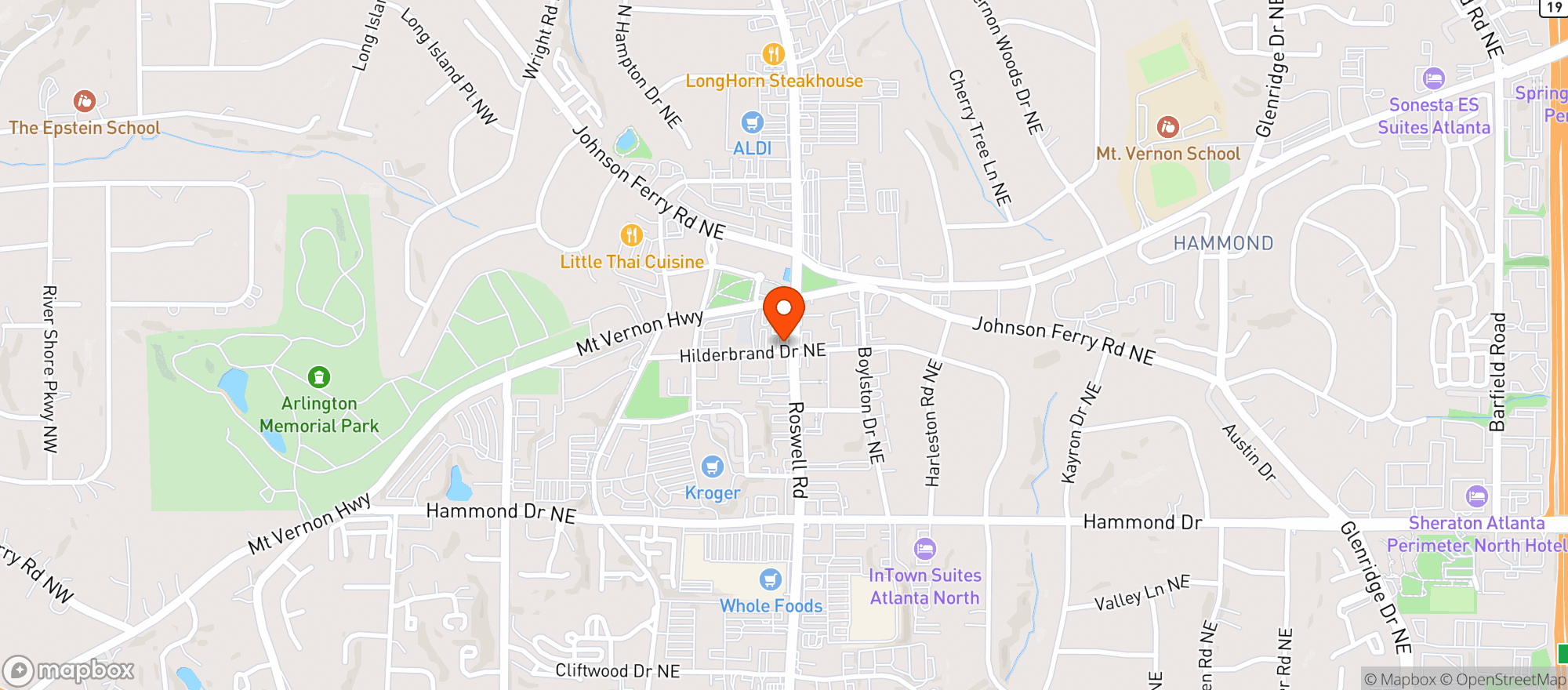 Map showing Sea Bass Restaurant