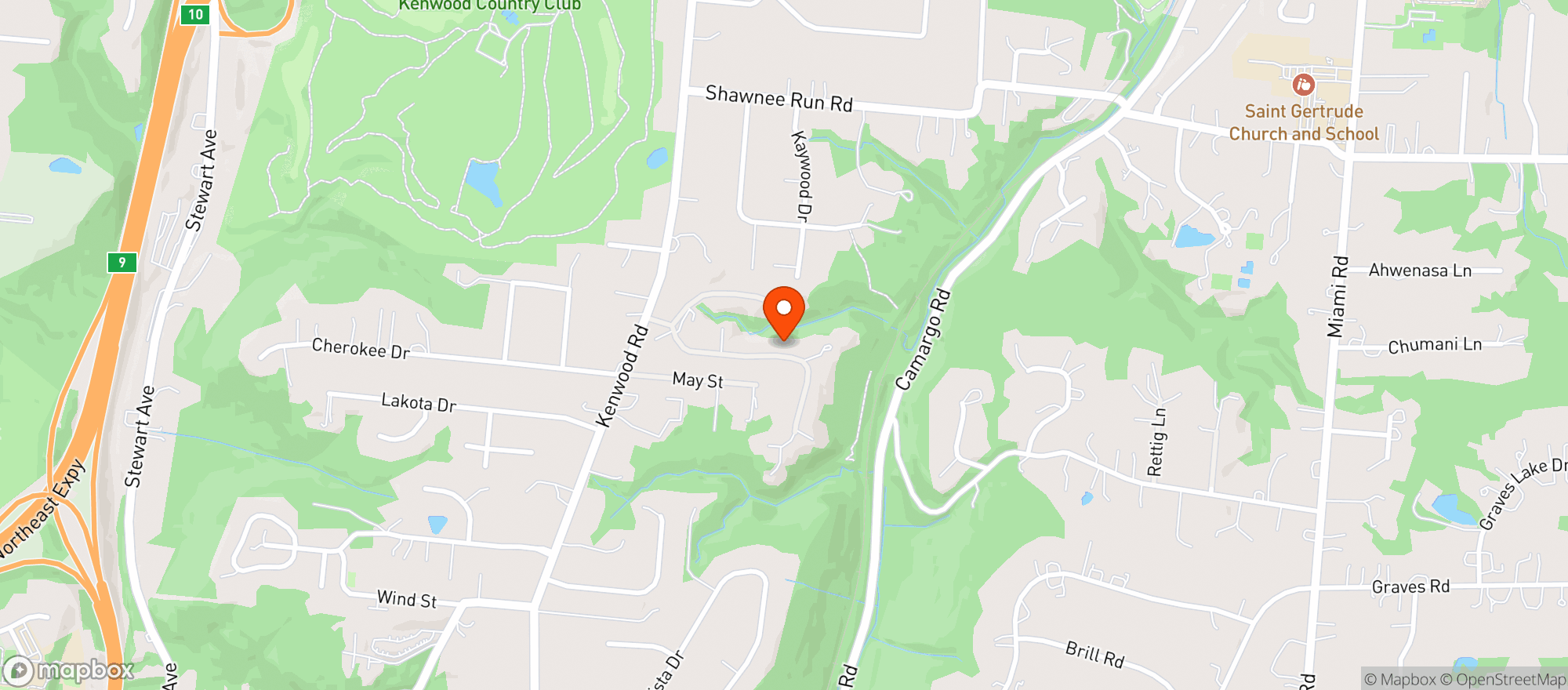 Map showing Alis Bar And Grill