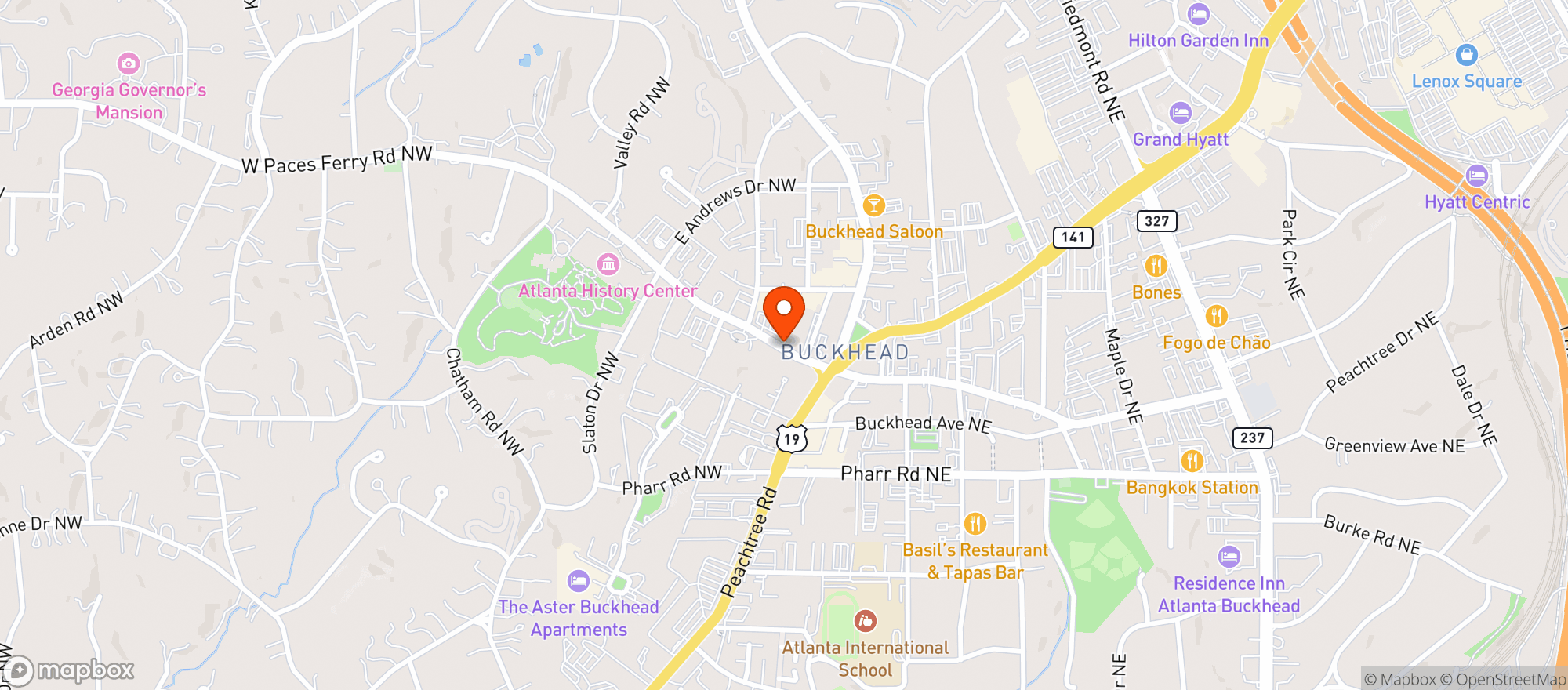 Map showing Whole Foods Market