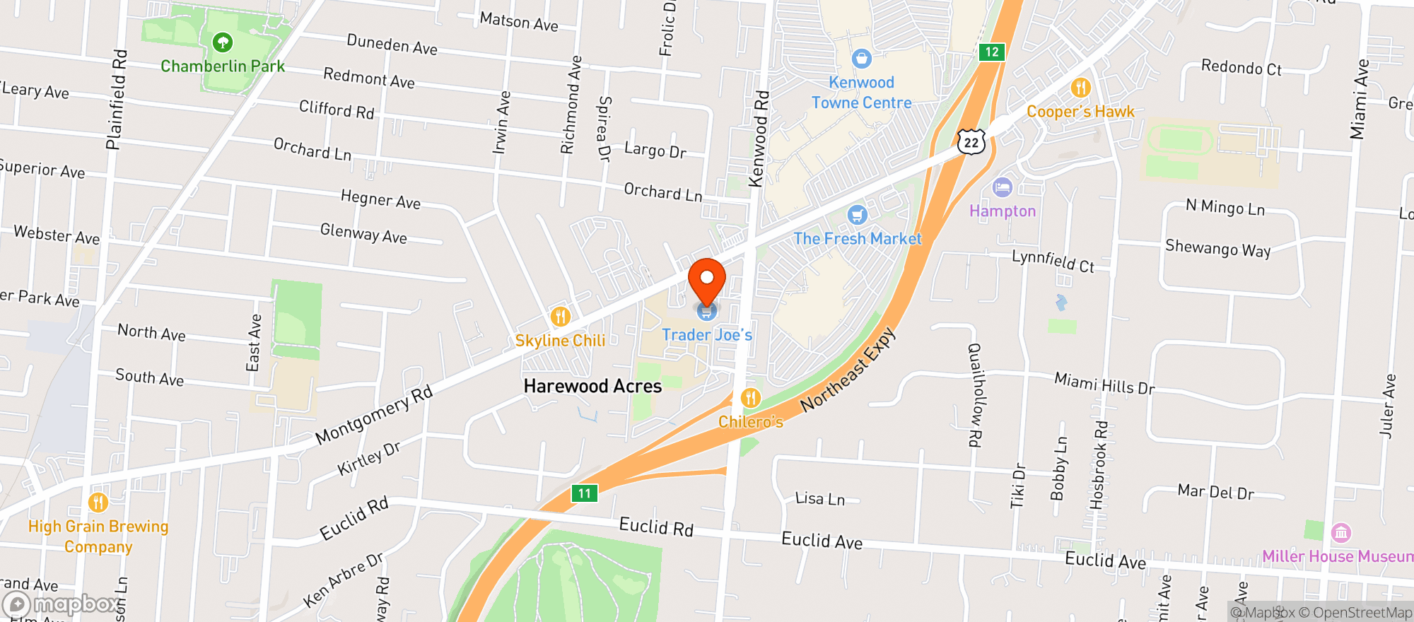 Map showing Trader Joes #669