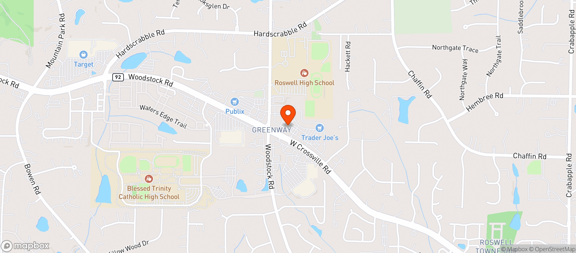 Map showing Taco Mac