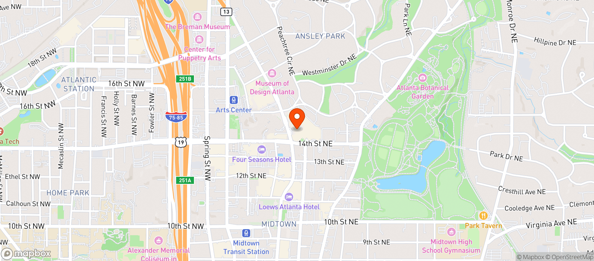 Map showing Politan Row At Colony Square