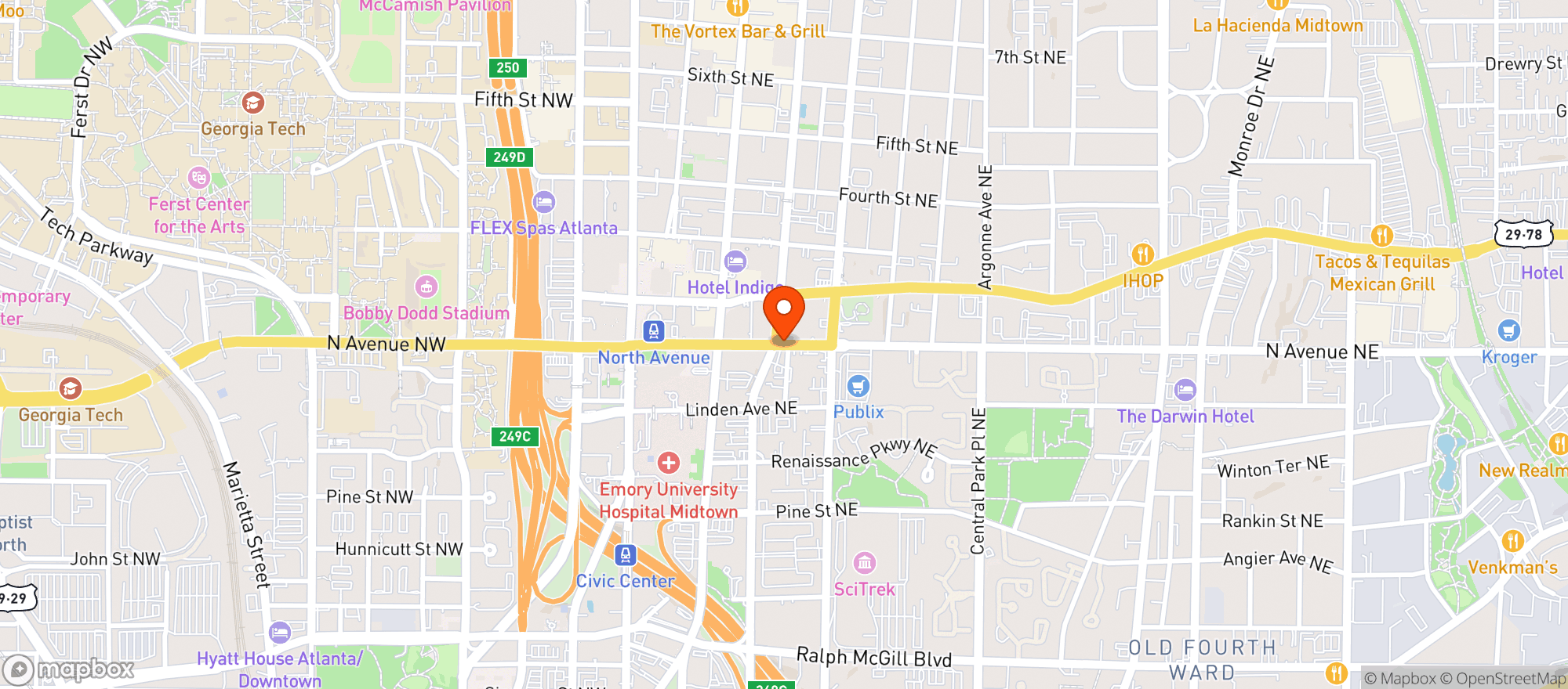 Map showing Jr Crickets