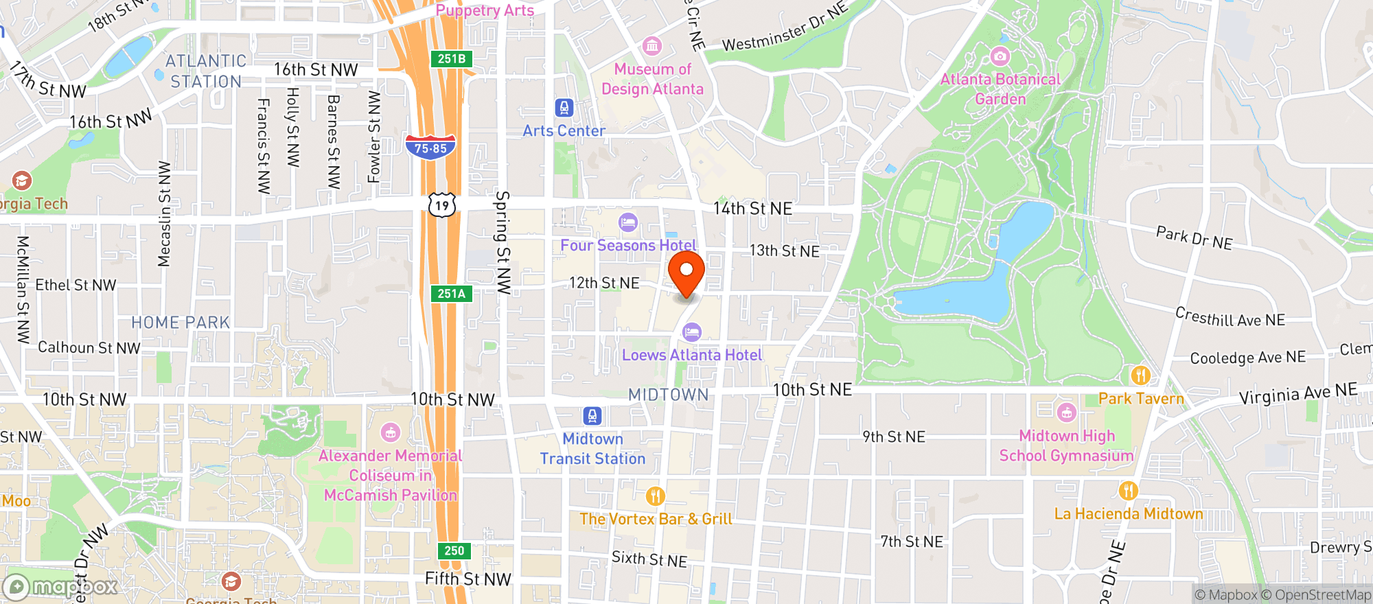 Map showing Wicked Wolf
