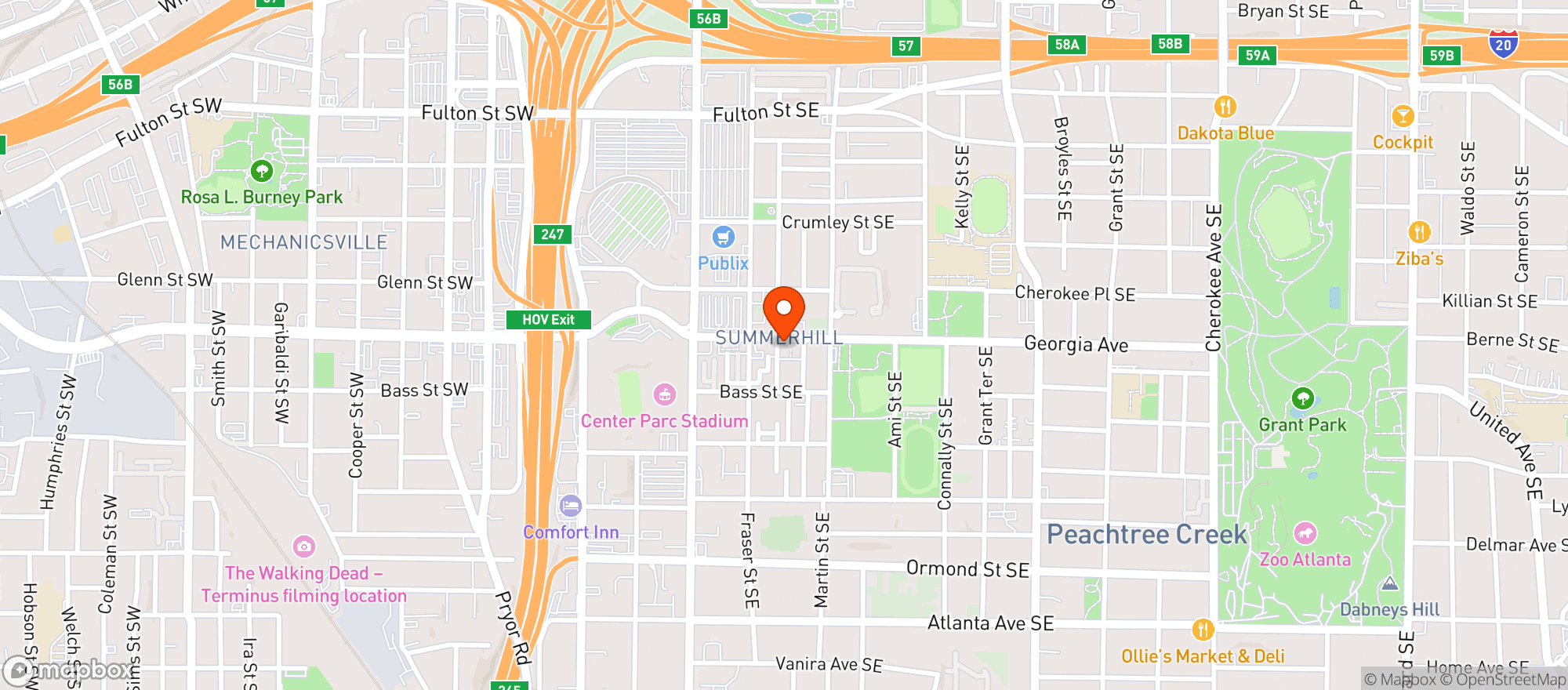 Map showing Little Bear
