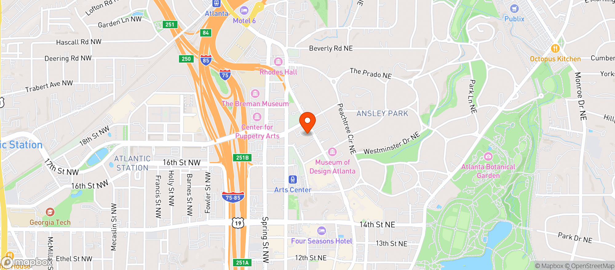 Map showing Metrofresh