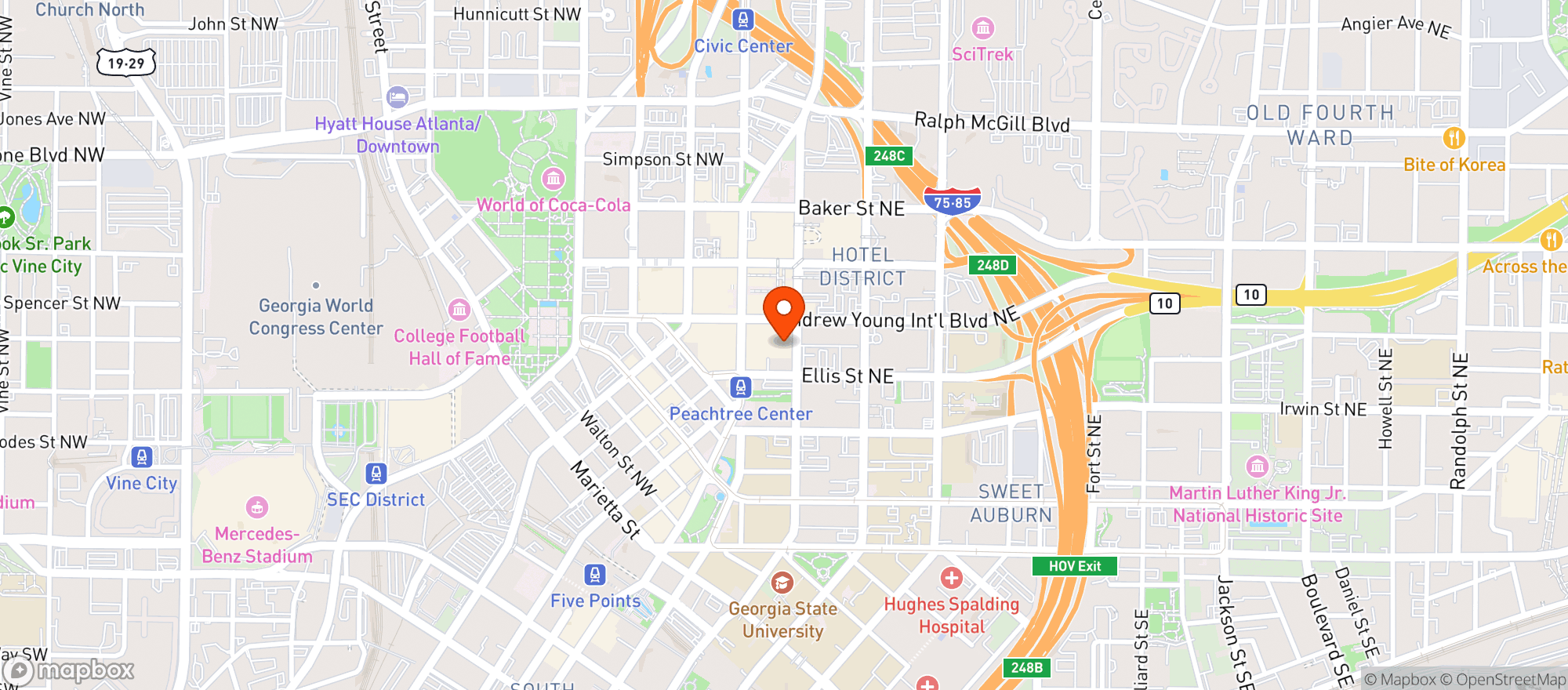Map showing Alma Cocina