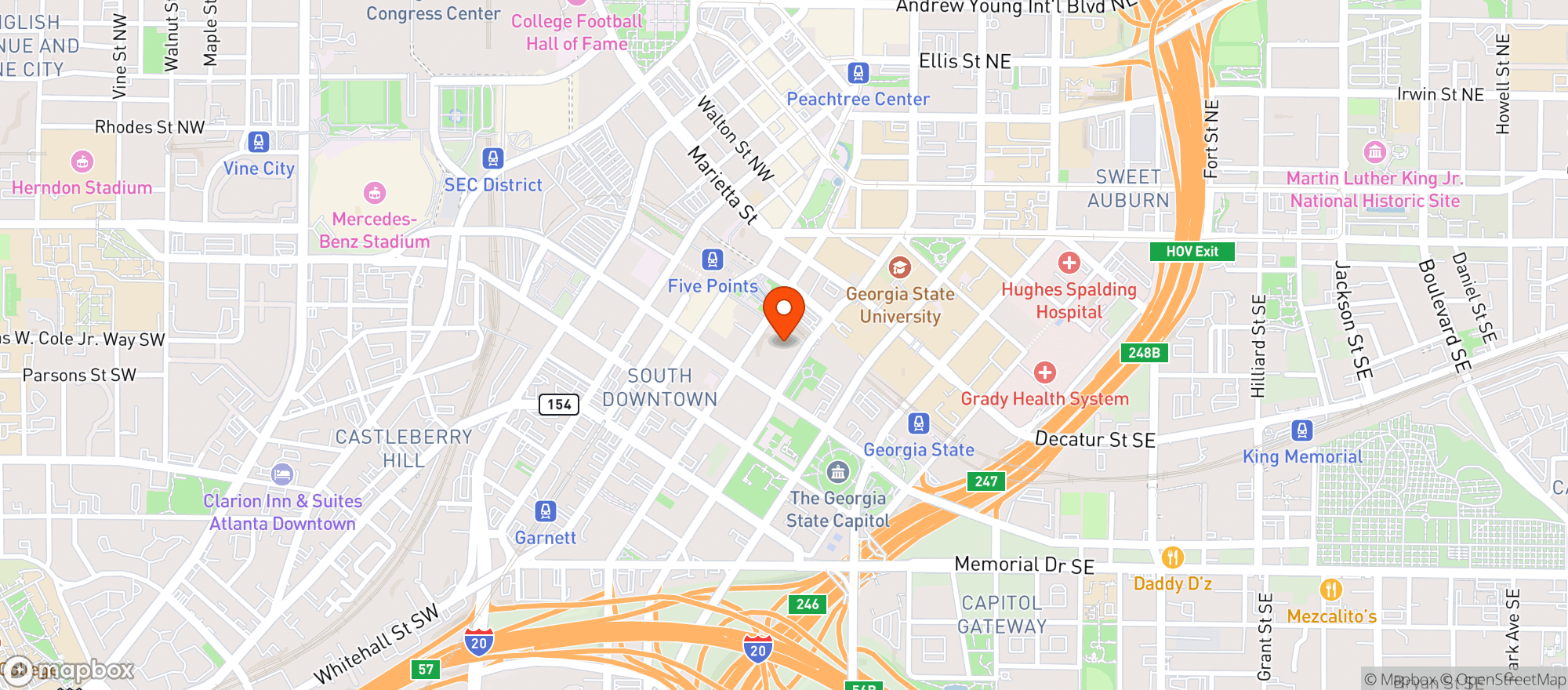 Map showing Mjq Concourse