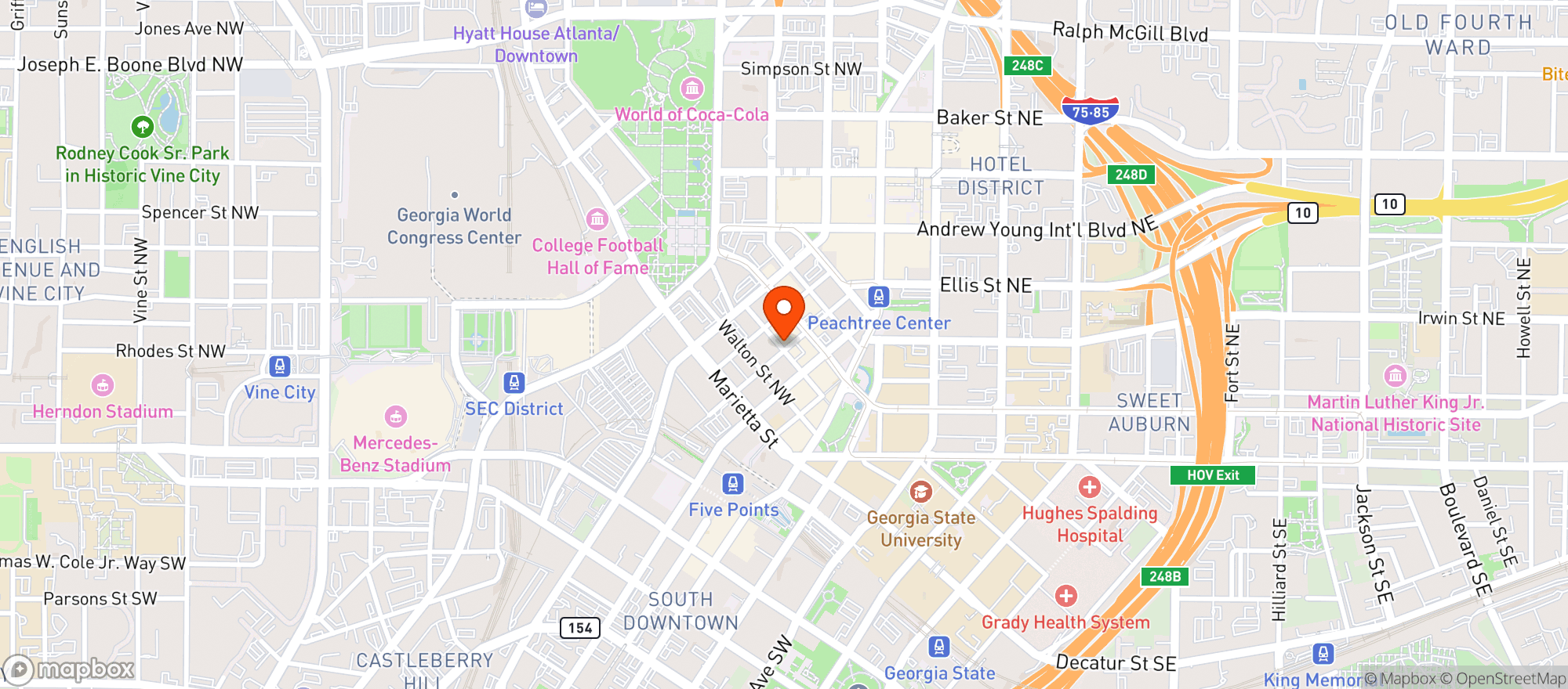 Map showing Slice Downtown