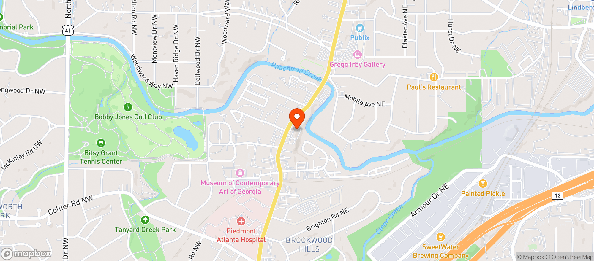 Map showing Your Cbd Store- Buckhead