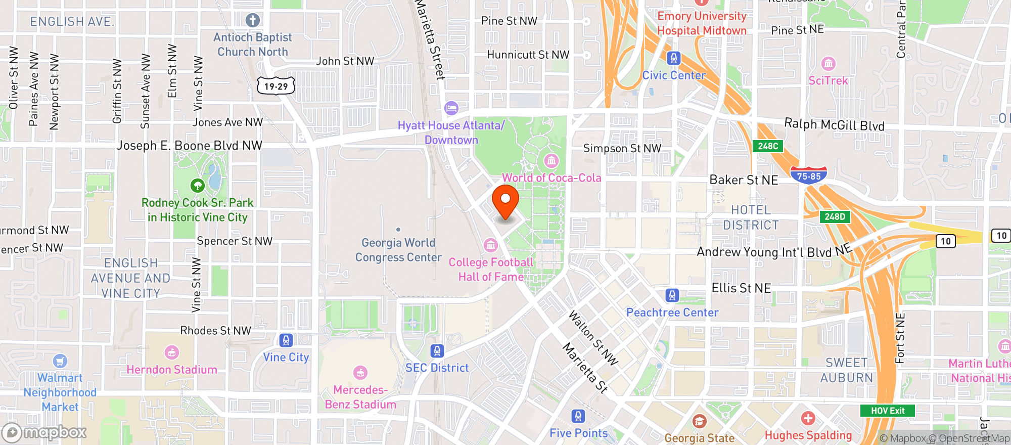 Map showing Ruths Chris Steak House #173