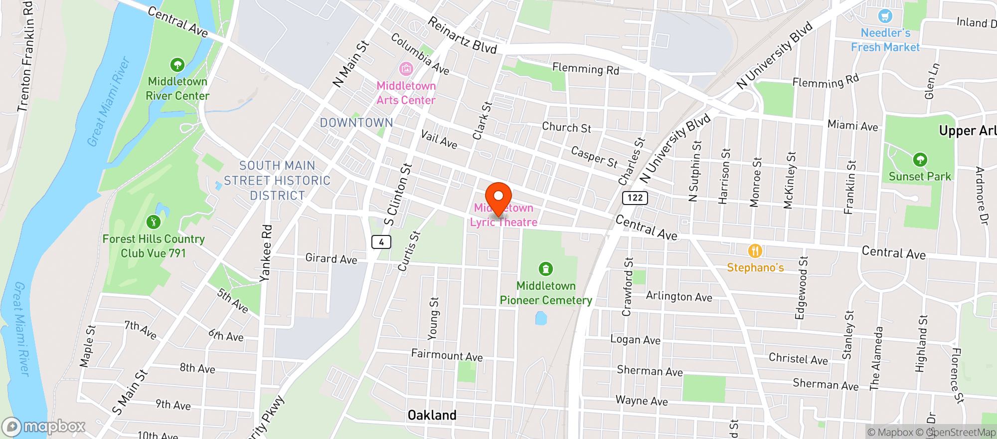 Map showing New Ales Brewing