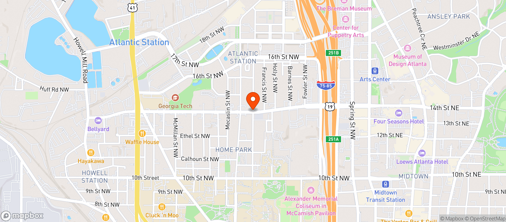 Map showing Bp