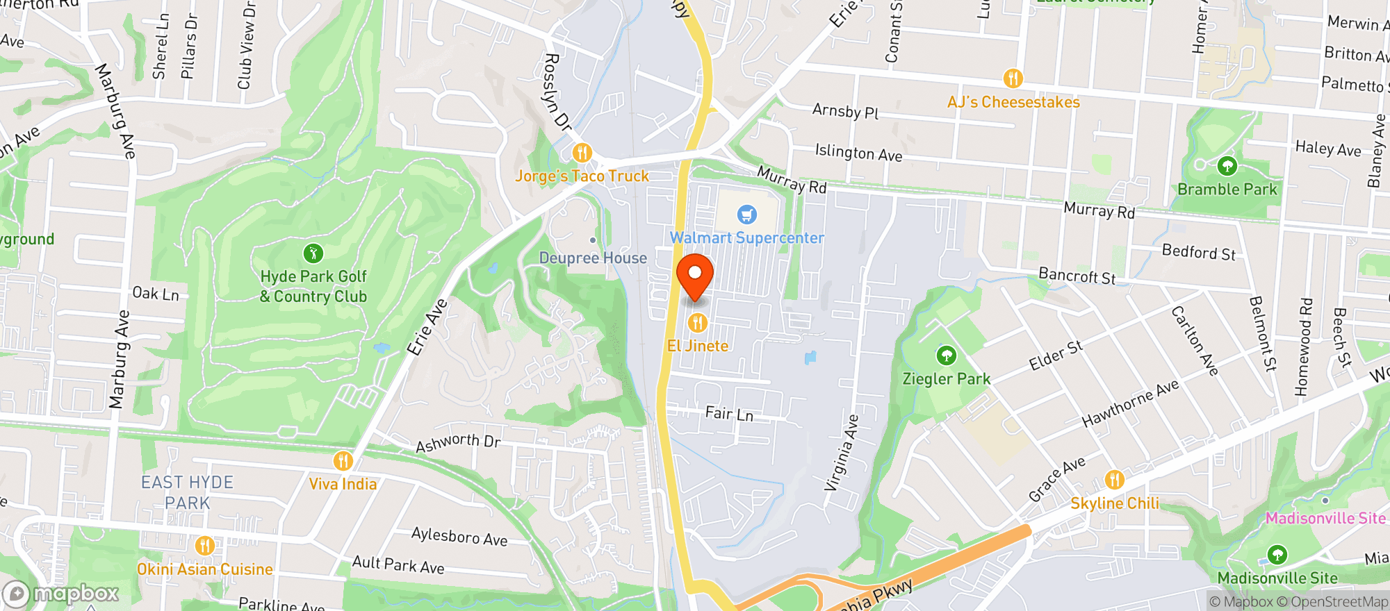 Map showing Red Bank Fine Wine And Spirits