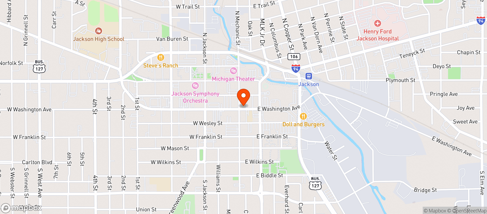 Map showing Grotto Club