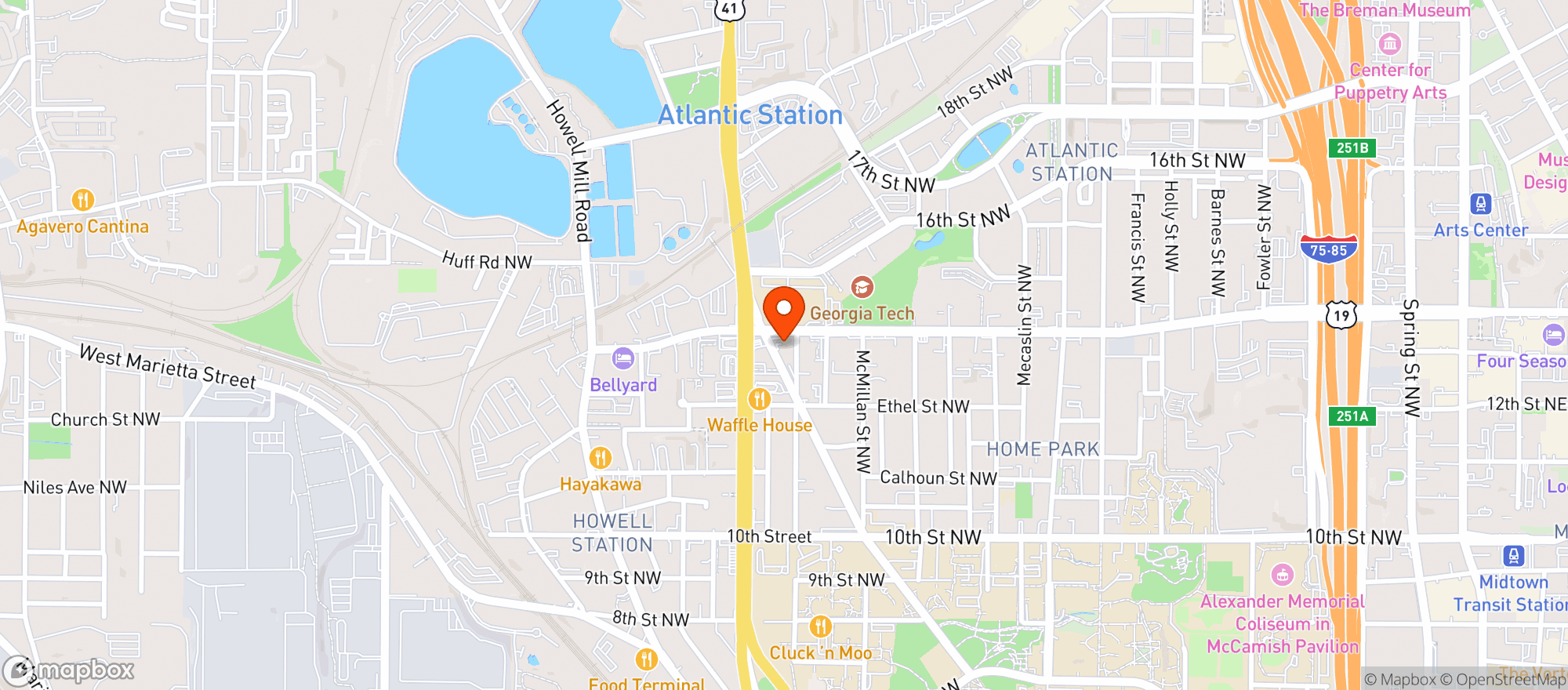 Map showing Muchacho