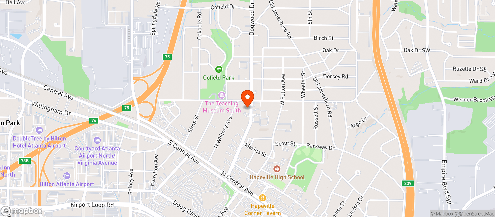 Map showing Neighborhood Grocery