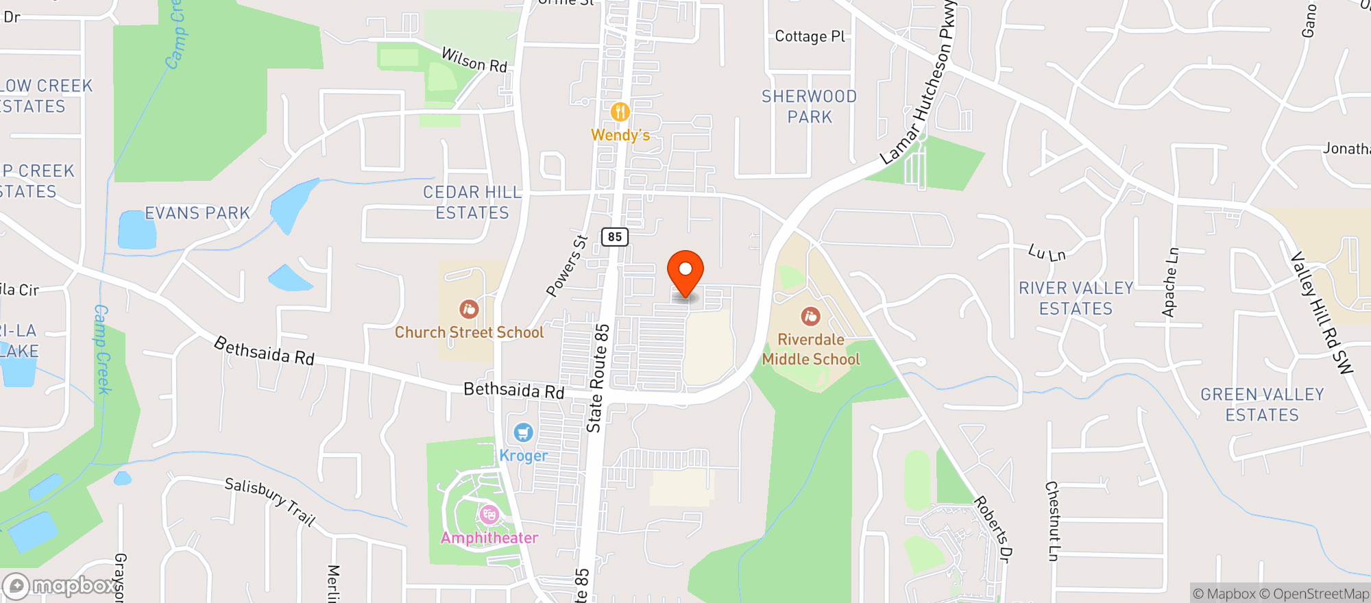 Map showing Walmart Supercenter
