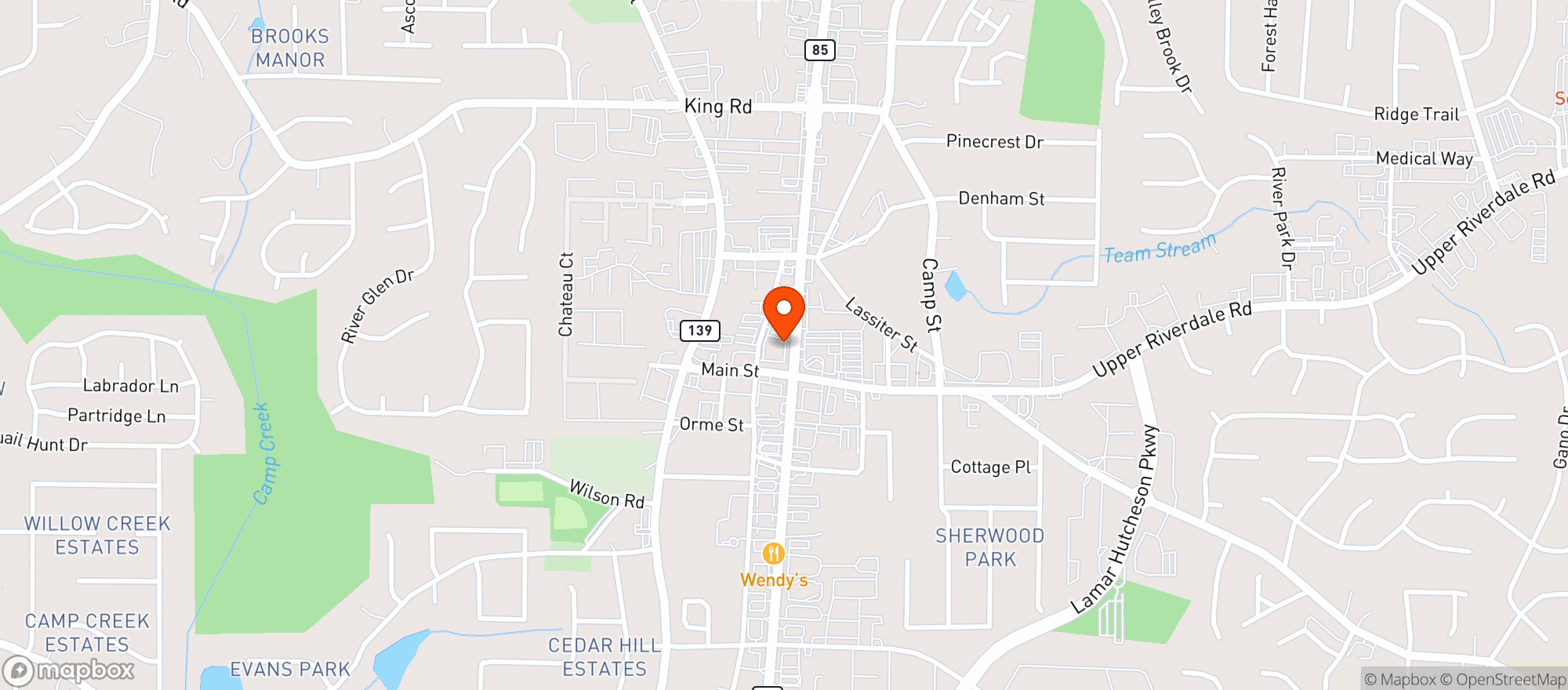 Map showing Walgreens