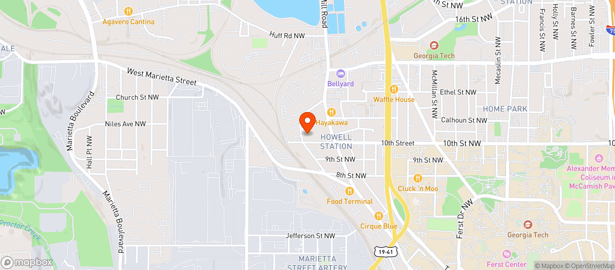 Map showing Miller Union
