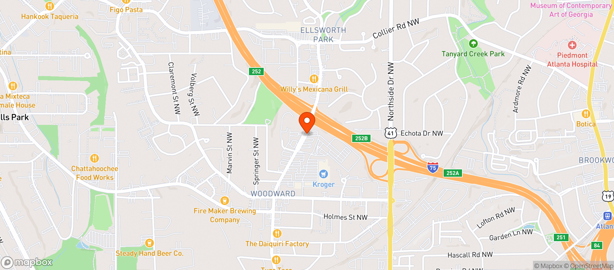 Map showing Gnc