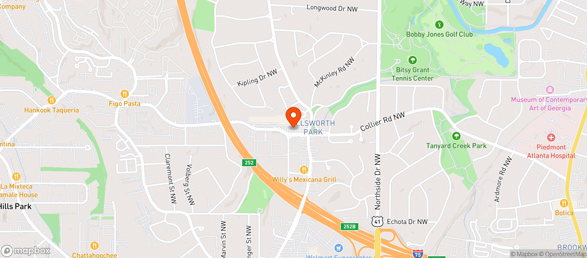 Map showing Publix