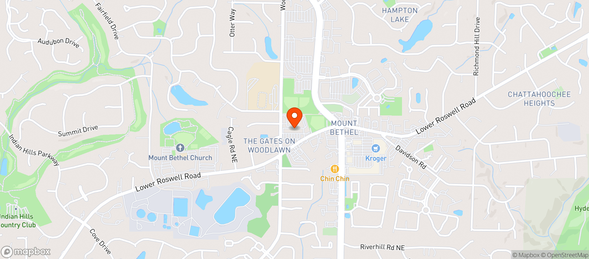 Map showing Tavola Italian Kitchen
