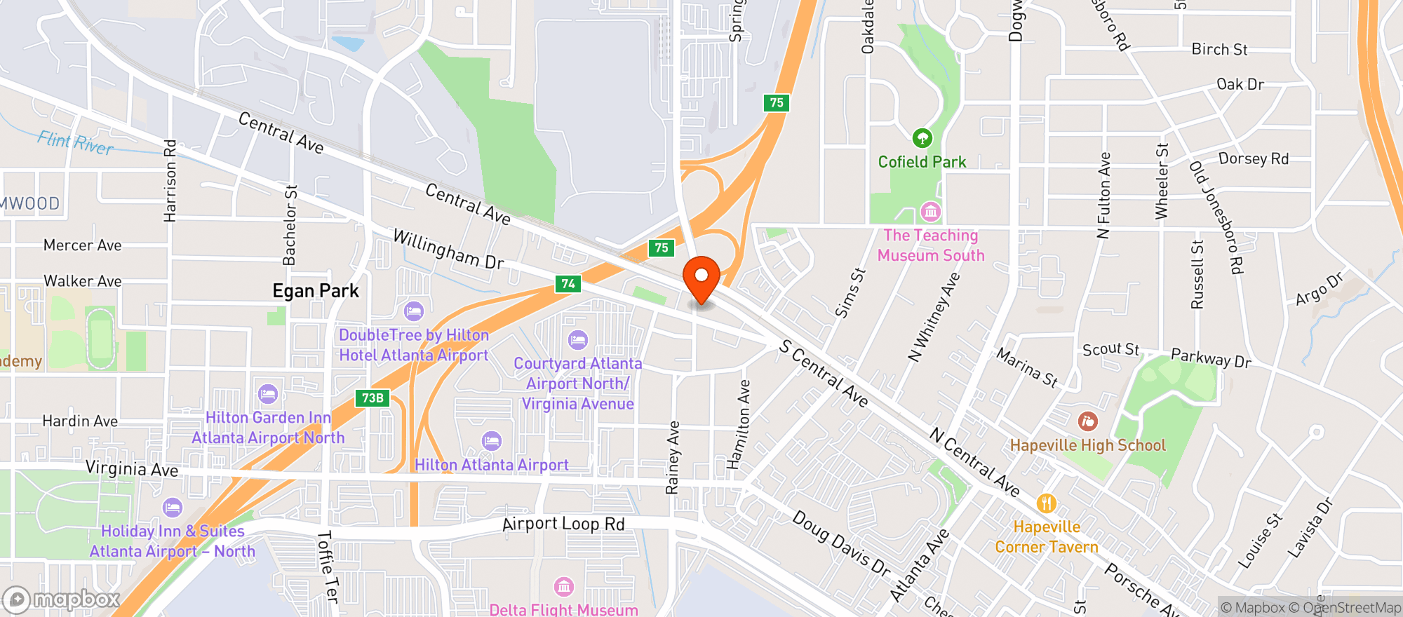 Map showing Hop In Chevron
