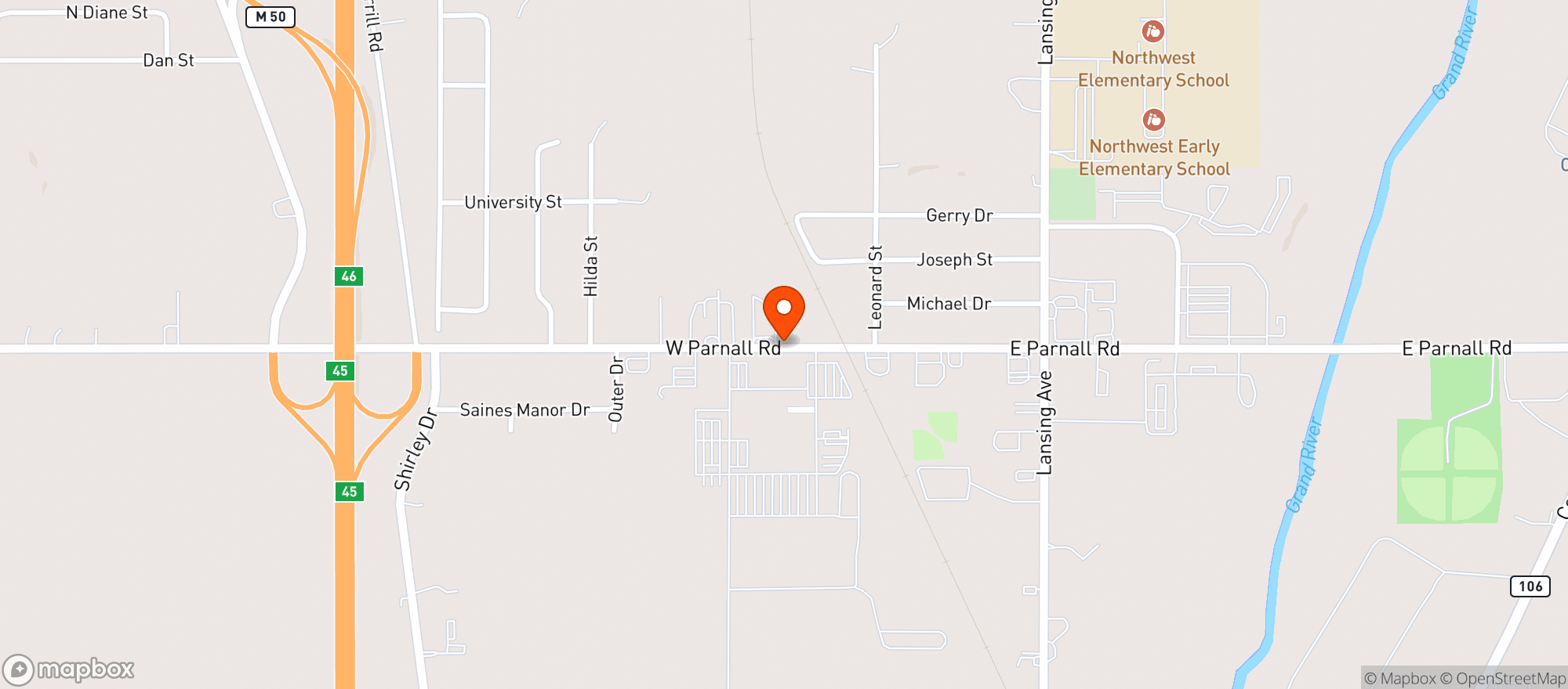 Map showing Pollys Market - 631