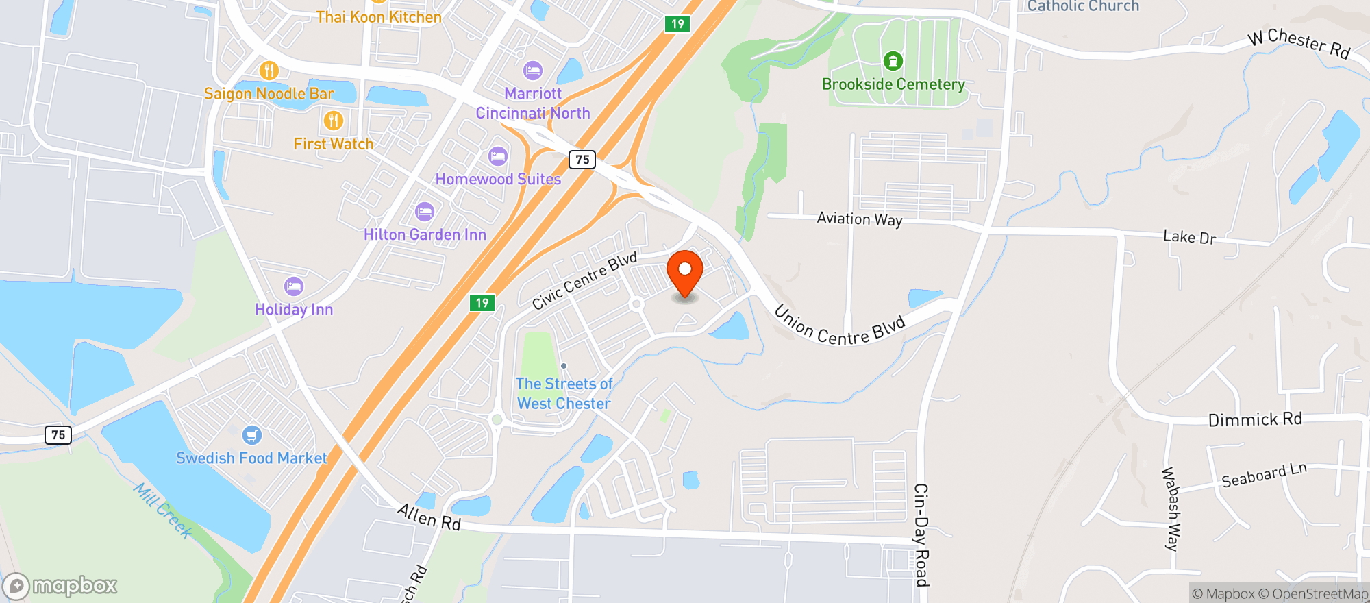 Map showing Amc West Chester 18 #467