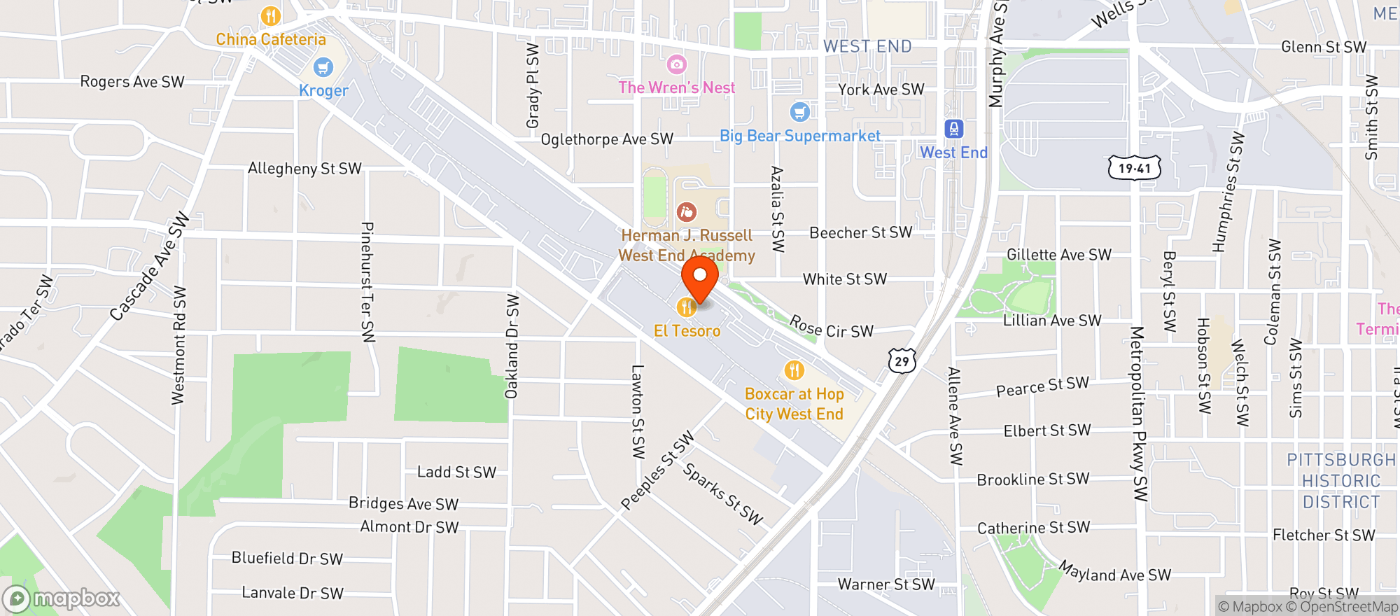 Map showing Sakura Sake Bar & Bottles