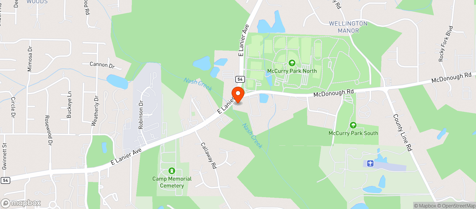 Map showing Shell Food Mart