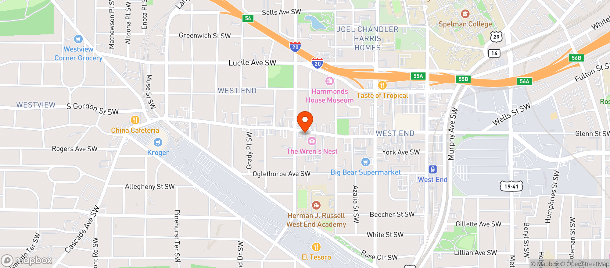 Map showing Portrait Coffee