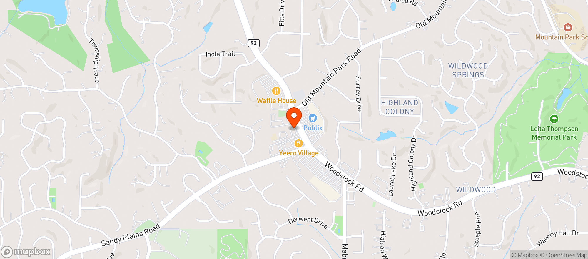 Map showing Good Times Package