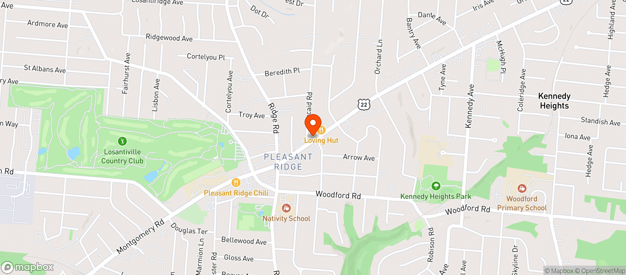 Map showing Terps Smoke Shop