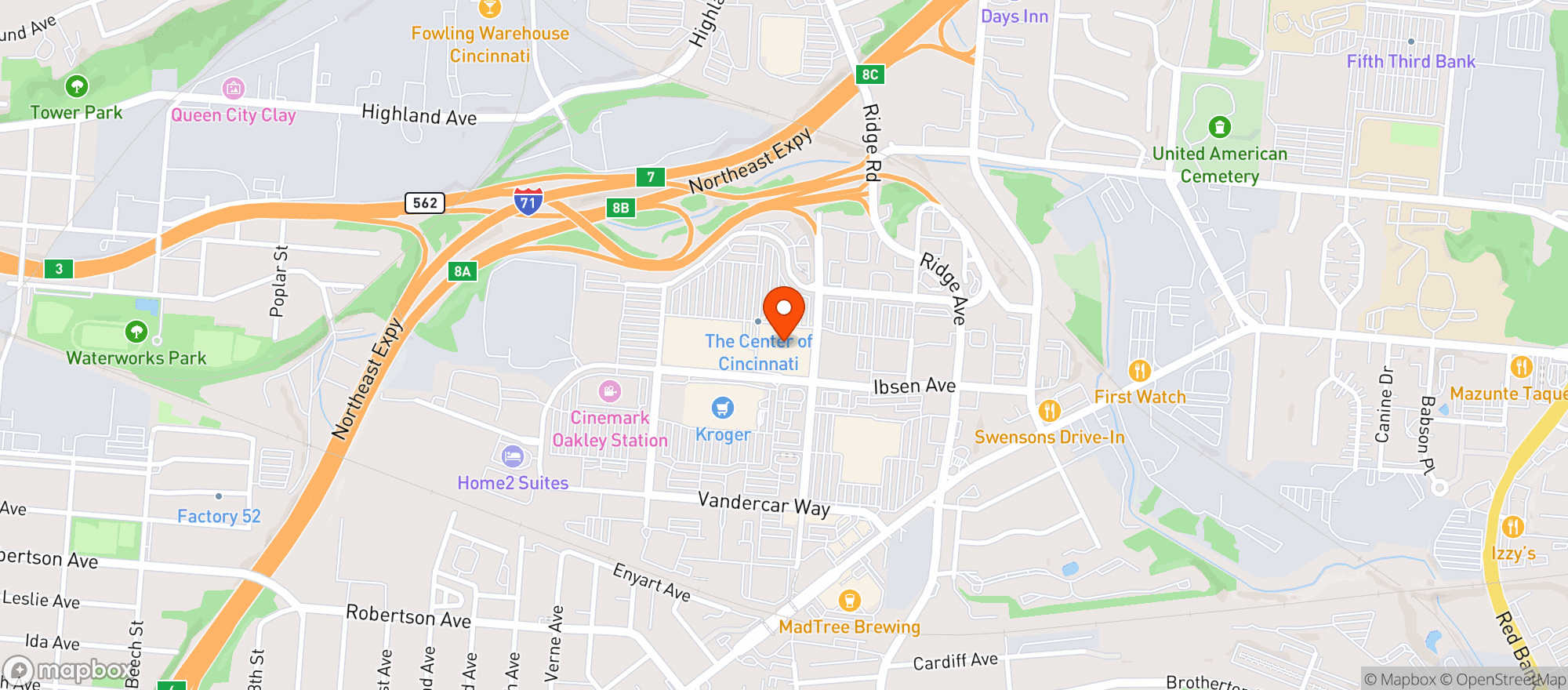 Map showing Target