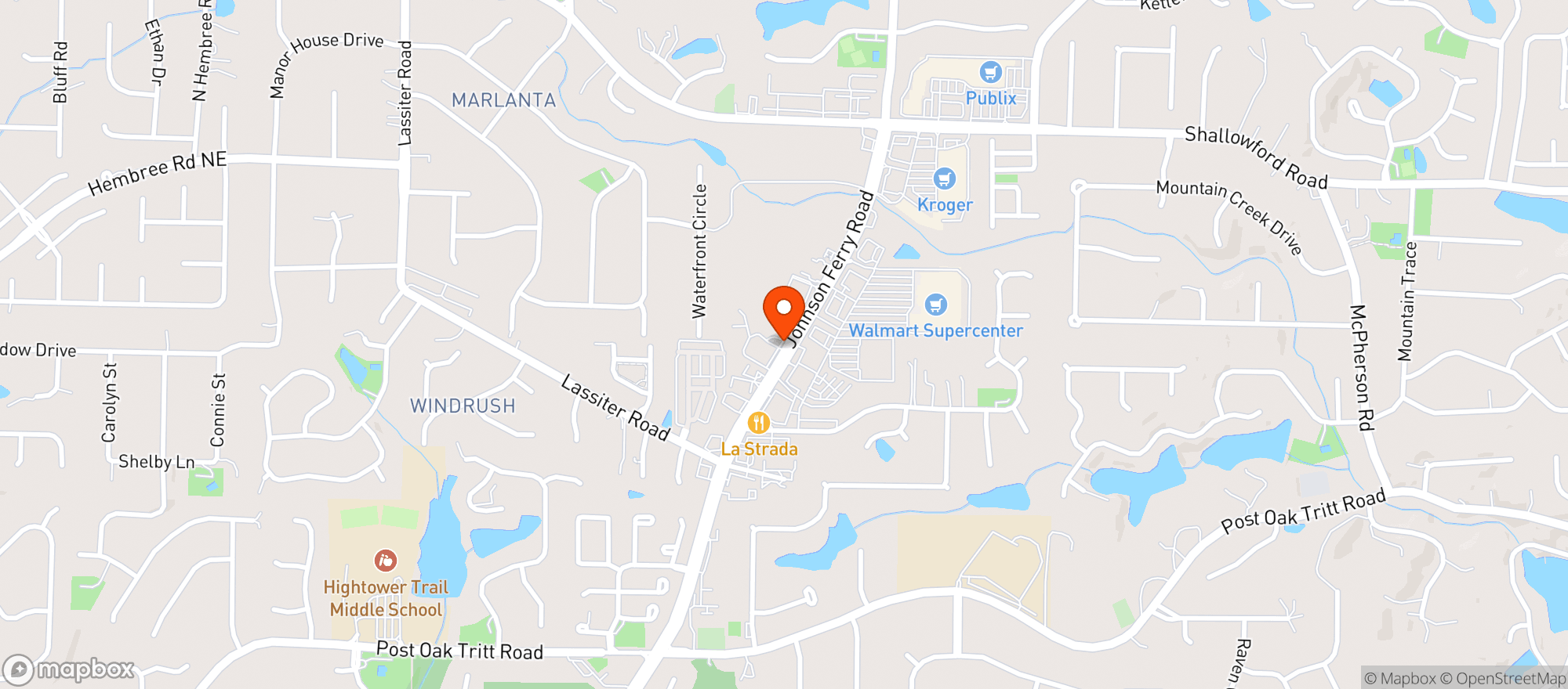 Map showing Montanas Bar & Grill