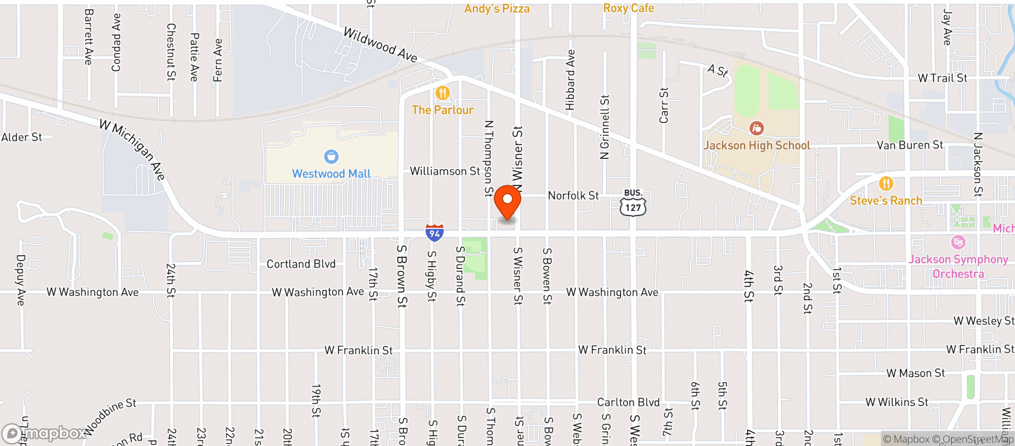 Map showing Super Liquor