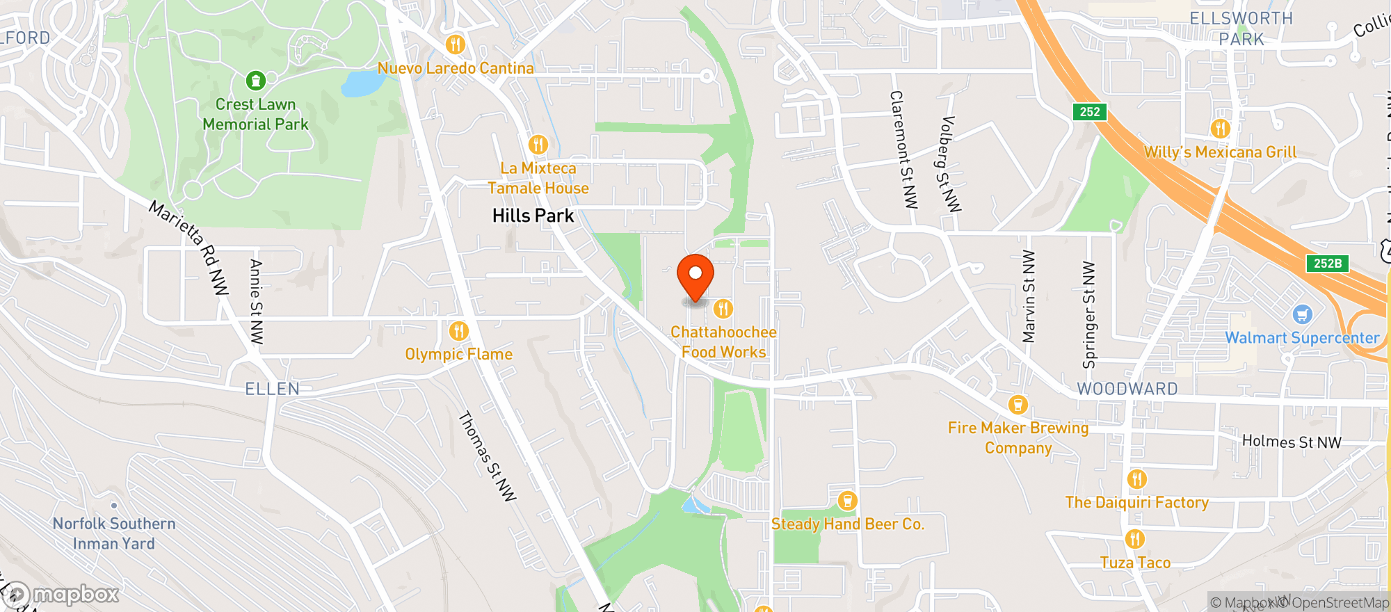 Map showing Taste Wine Bar