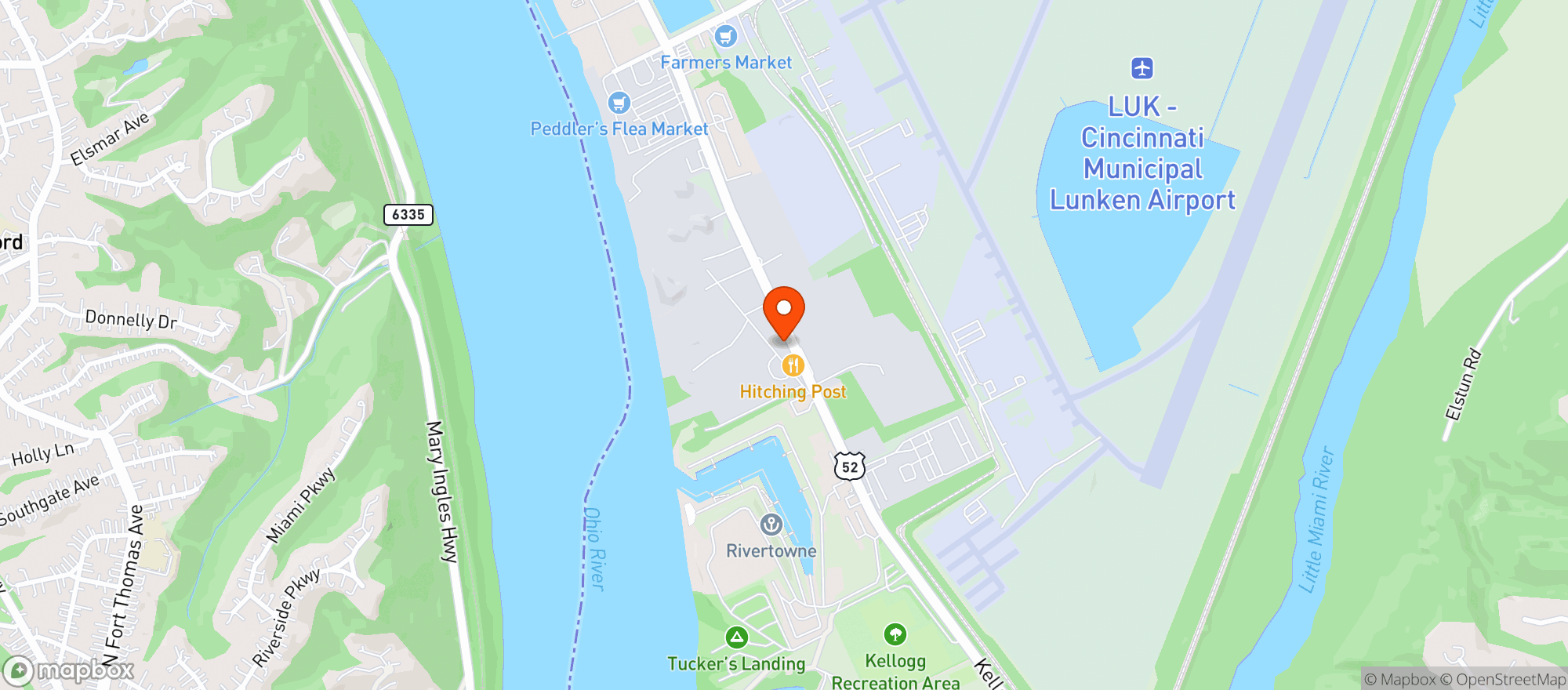 Map showing Triumph 19 Shell