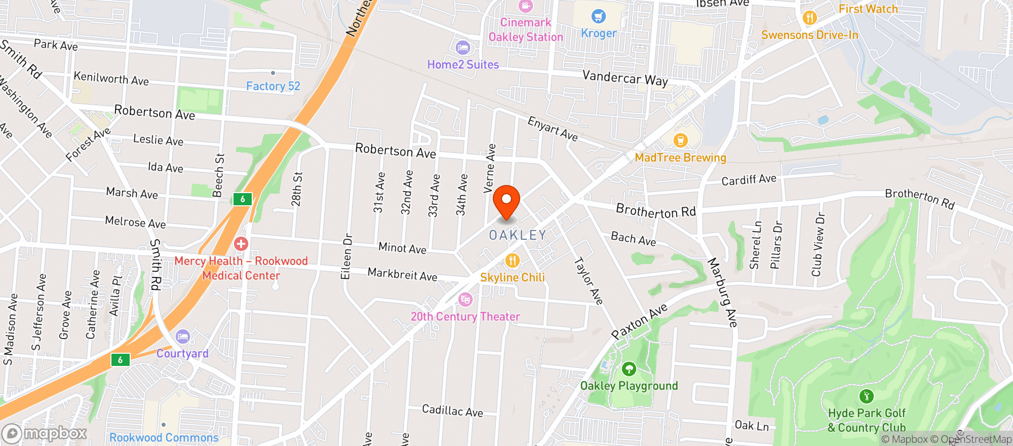 Map showing The Fresh Market